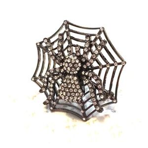 Sparkly, Retro Inspired Spider Brooch/Pin
